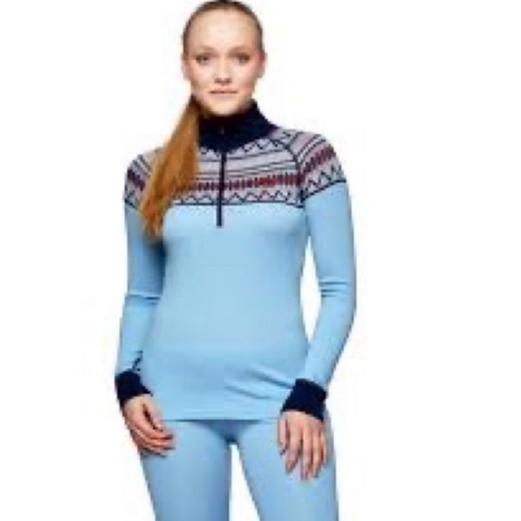 Kari Traa Wool snow ski base layer half zip XL - Picture 9 of 9